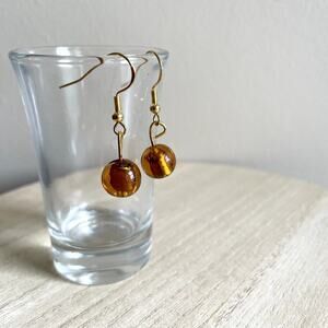 Skyla Beaded Earrings NWT handmade metallic delicate lightweight vintage stateme